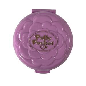 Vintage 1993 Polly Pocket Purple Flower Compact Stage Playset – No Figures